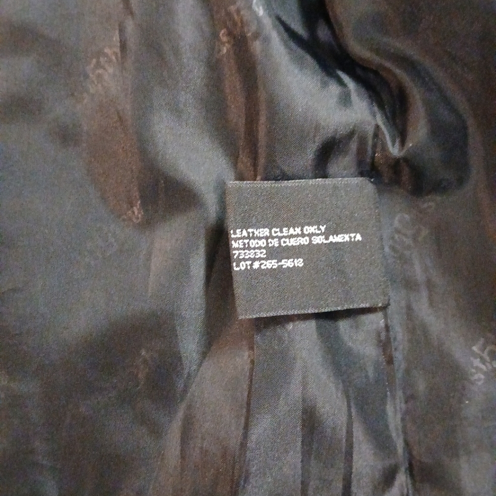 Vintage East 5th Women's Classic Black Genuine Leather Jacket Size Petite Medium - Picture 7 of 12